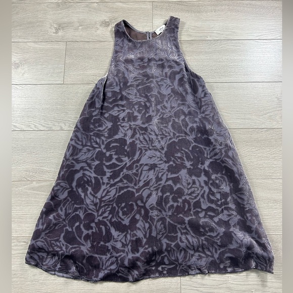 Aritzia Wilfred Trompette Trapeze Velvet Mini Purple Dress - Picture 2 of 11